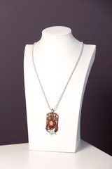 16. Autumn Butterfly Dog Tag Necklace