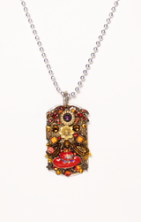 13. Red Hat Society Dog Tag Necklace