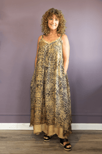 Marble Slip Dress