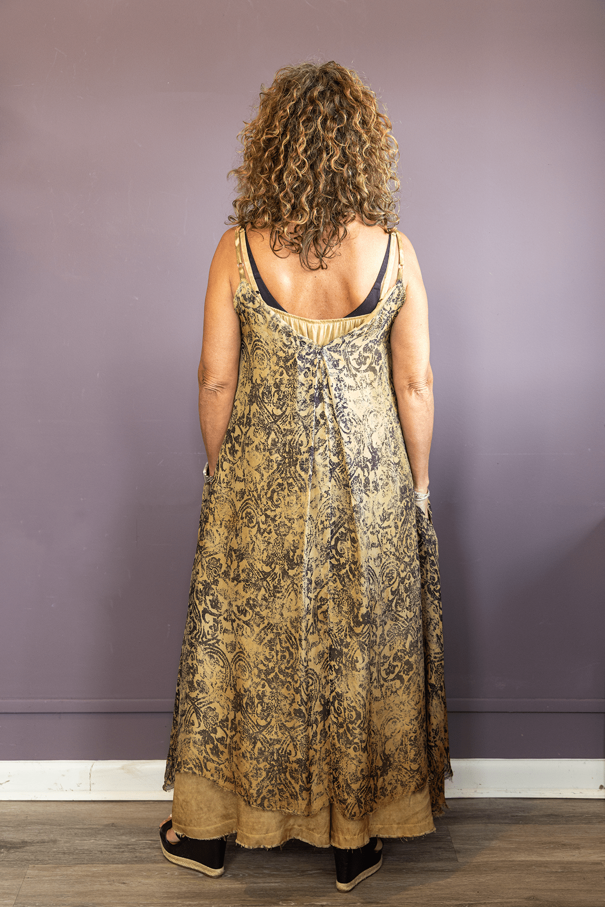Marble Slip Dress