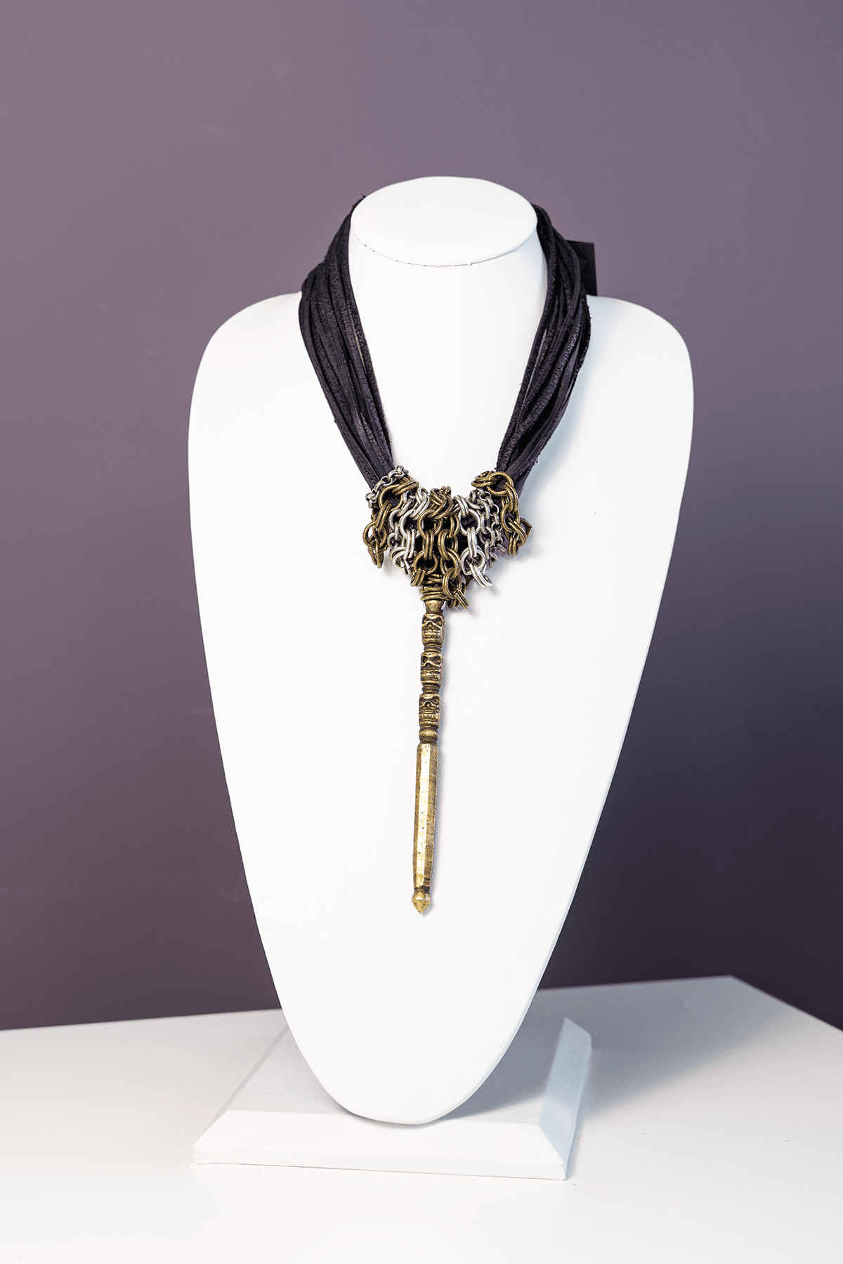 Phurba Mixed Metal Necklace