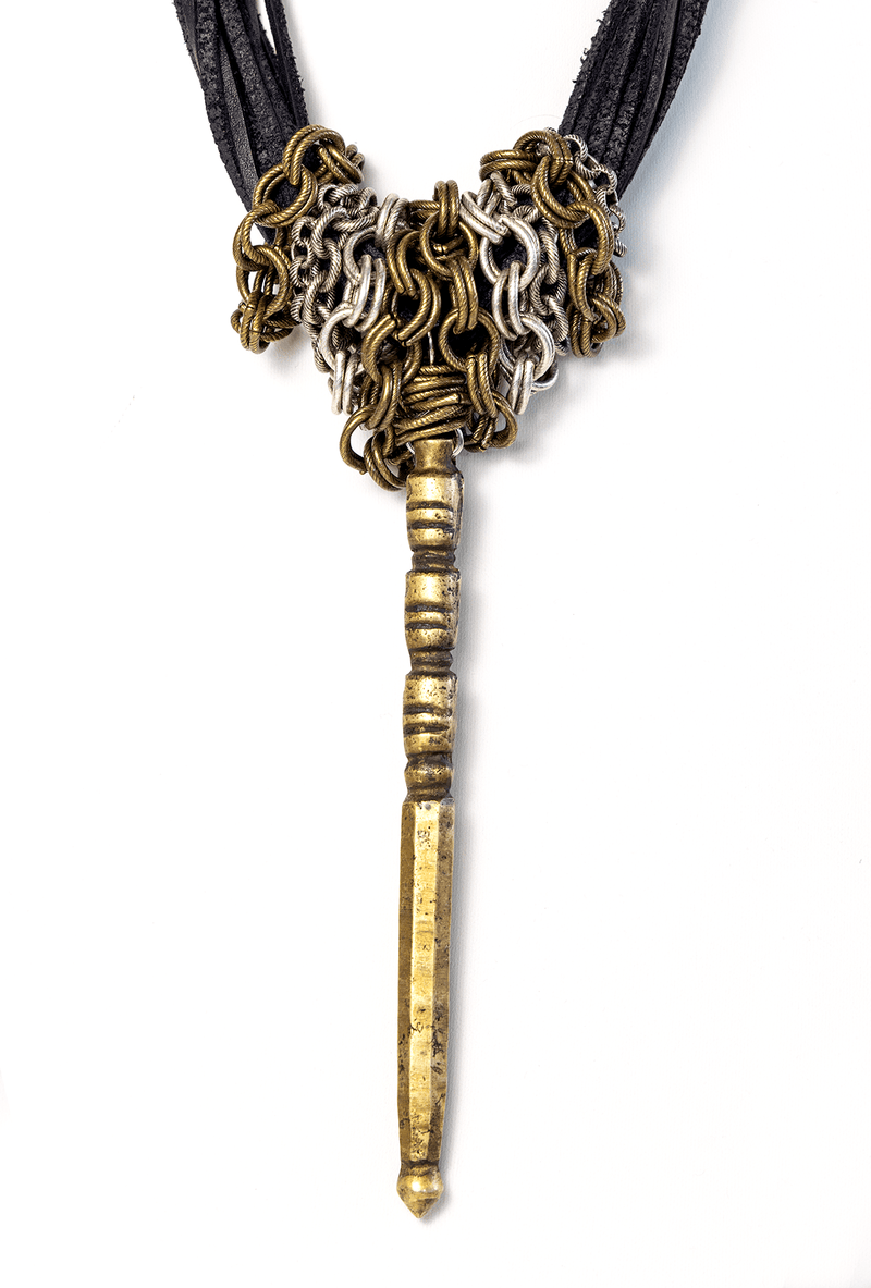 Phurba Mixed Metal Necklace