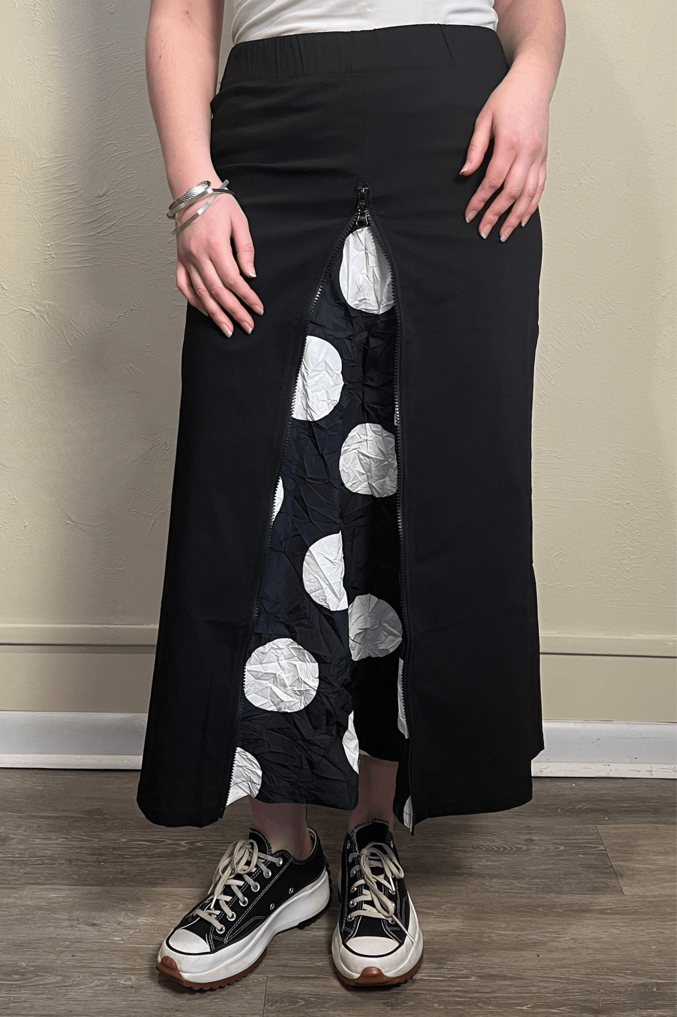 Pencil Plissé Skirt