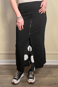 Pencil Plissé Skirt