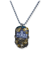 39. NFG Dog Tag Necklace (Black/Metal)