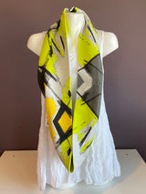 Yellow Sketch Infinity Scarf