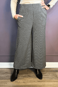 Check Wide Leg Pant