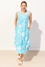Sleeveless Seamed Dress