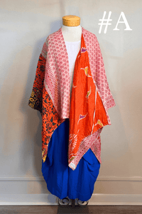 Short Reversible Kantha Jacket