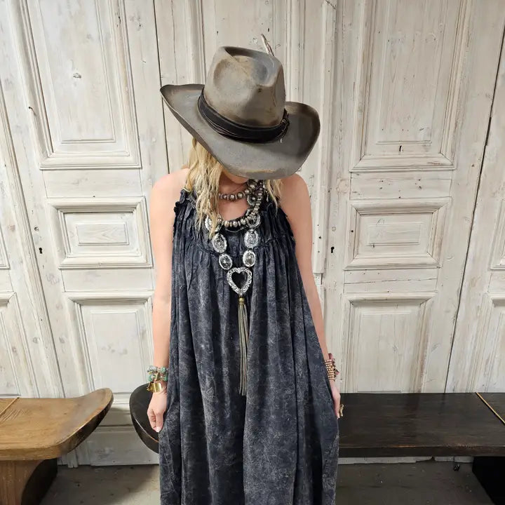 Tuck Strap Dress