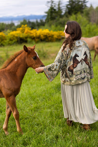 Born To Run Crop Kimono