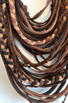 Brown Textile Scarf Necklace