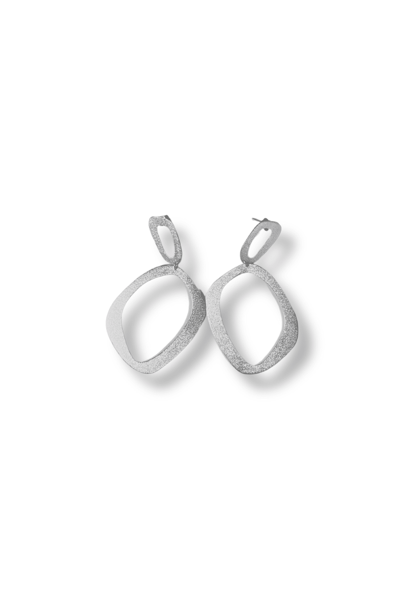 Chrysos Silver Loop Earrings