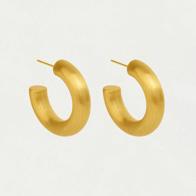 Thick Small Dune Hoops