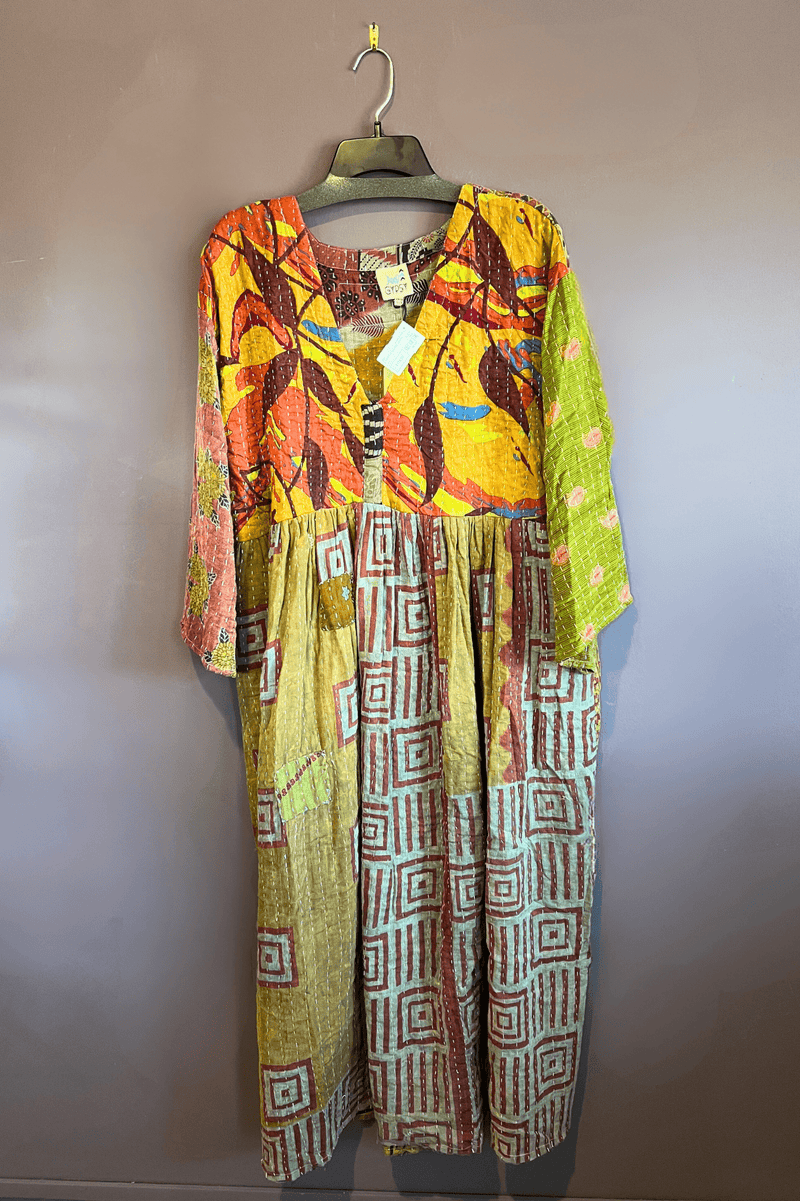 2. Kantha Sunrise Dress - One Of A Kind
