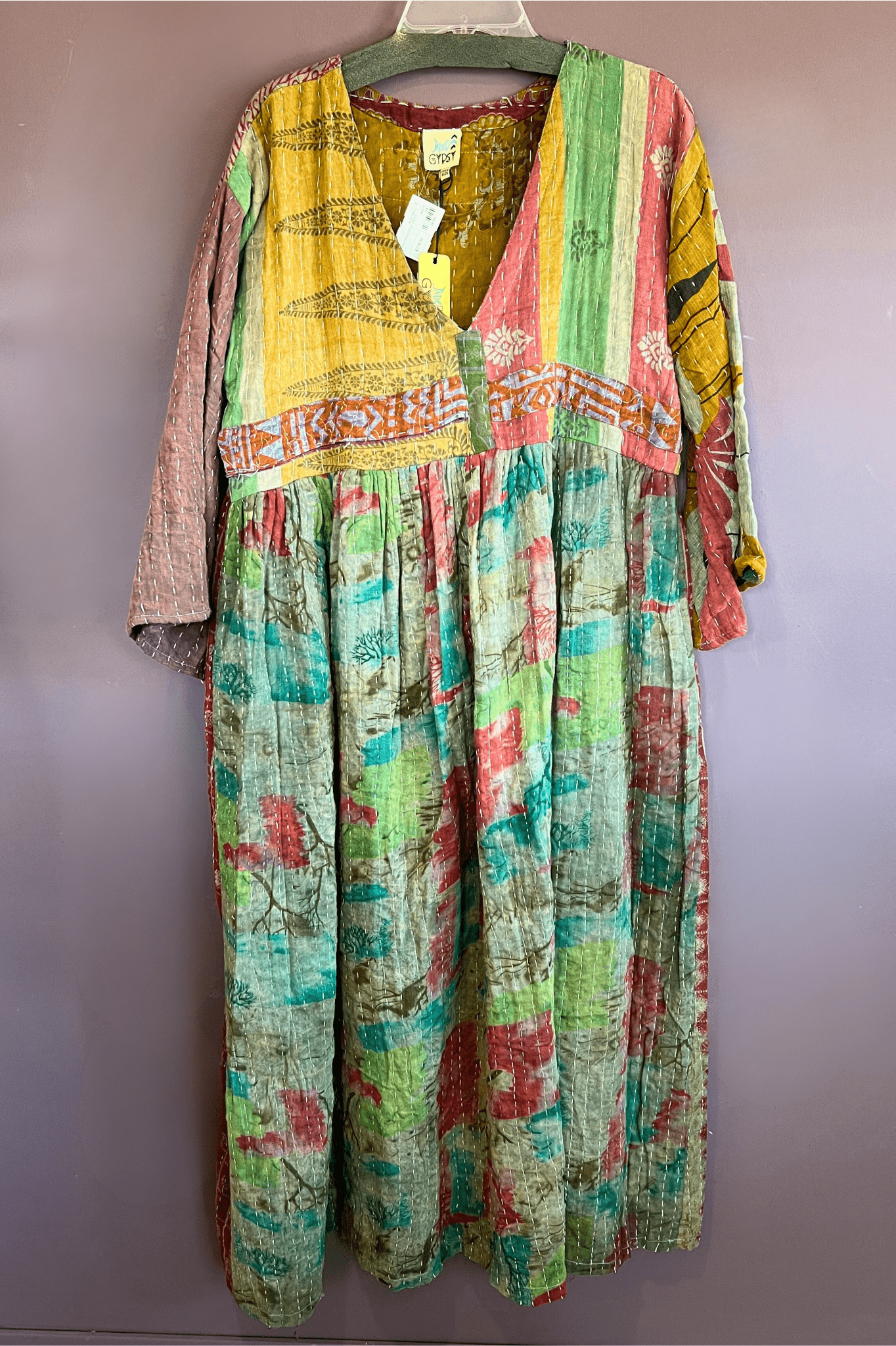 3. Kantha Sunrise Dress - One Of A Kind