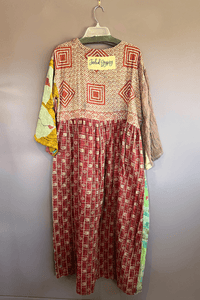 3. Kantha Sunrise Dress - One Of A Kind