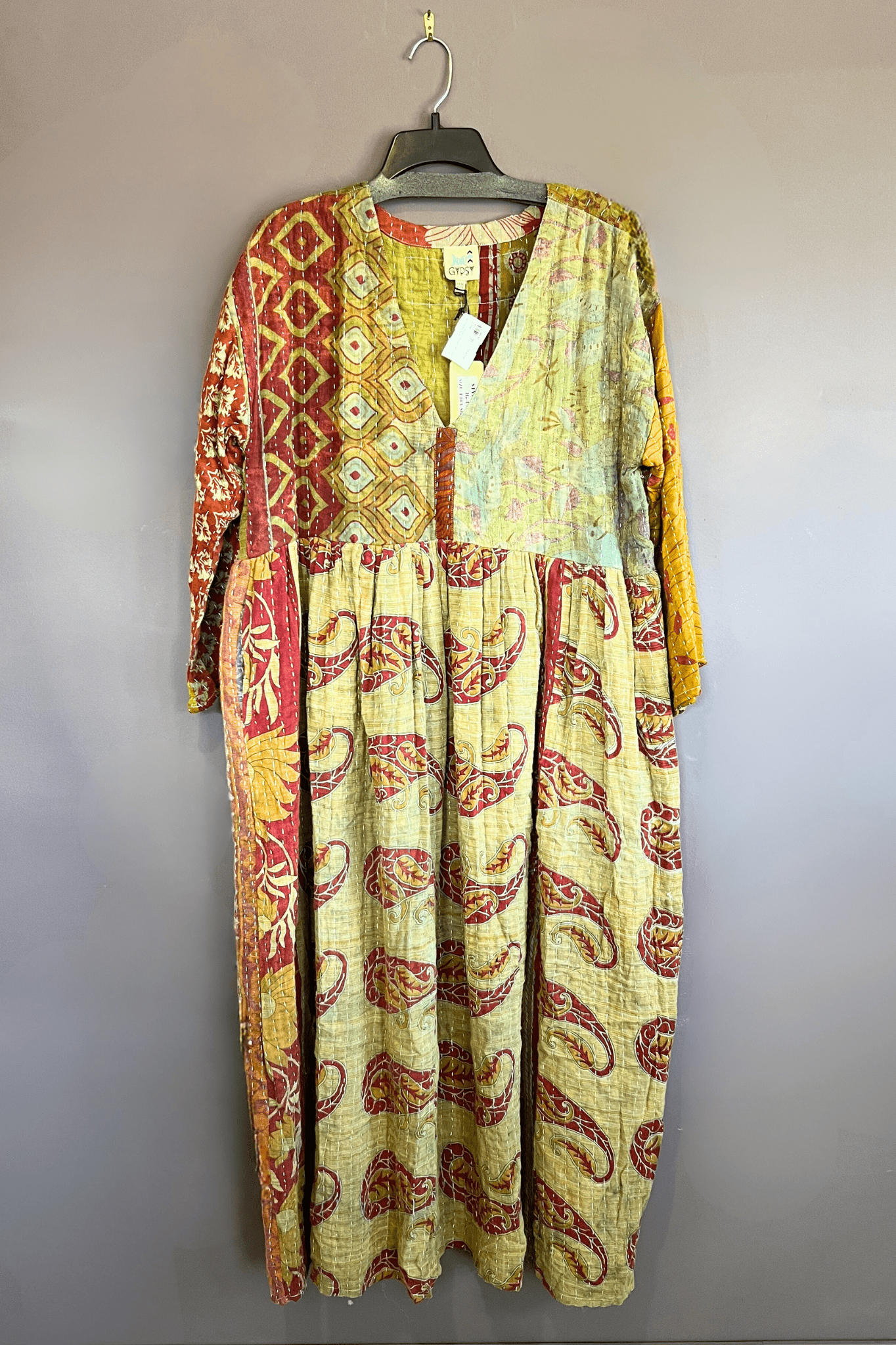 6. Kantha Sunrise Dress - One Of A Kind