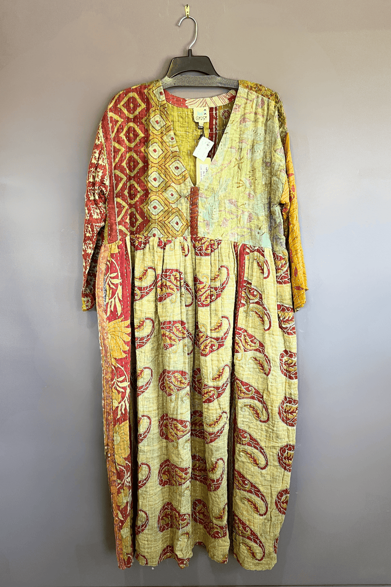 6. Kantha Sunrise Dress - One Of A Kind
