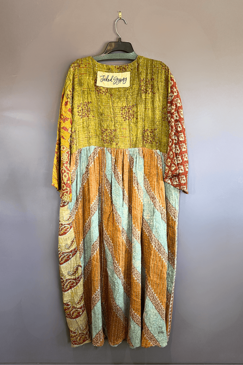 6. Kantha Sunrise Dress - One Of A Kind