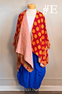 Short Reversible Kantha Jacket