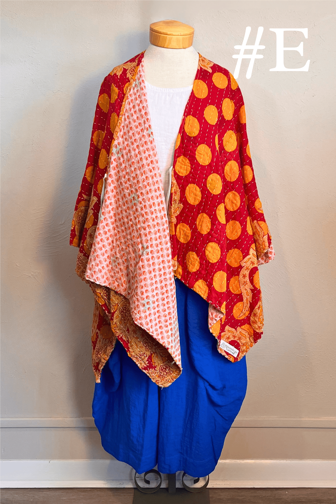 Short Reversible Kantha Jacket