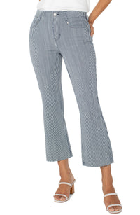 Gia Glider Navy Stripe Flare (Navy & White)
