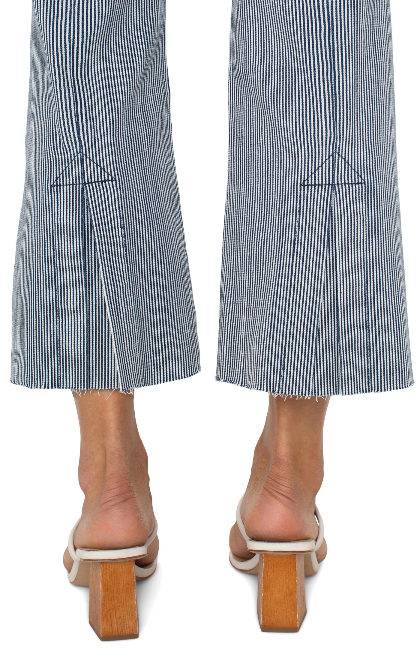 Gia Glider Navy Stripe Flare (Navy & White)