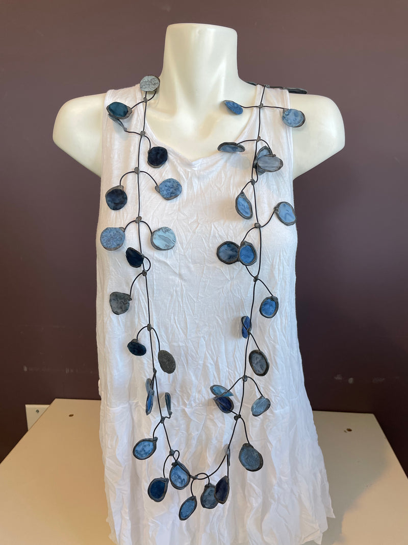 Fabric and Rubber Necklace