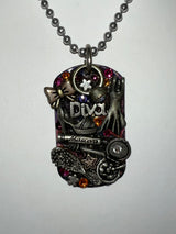 Diva Dog Tag Necklace