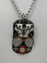 Handbag and Glasses Dog Tag Necklace