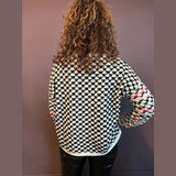 Checkered Crewneck Sweater