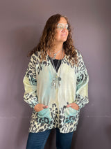 Liv Long Printed Cardigan