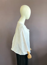 V-Neck Frayed Top