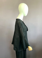 V-Neck Frayed Top