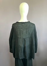 V-Neck Frayed Top