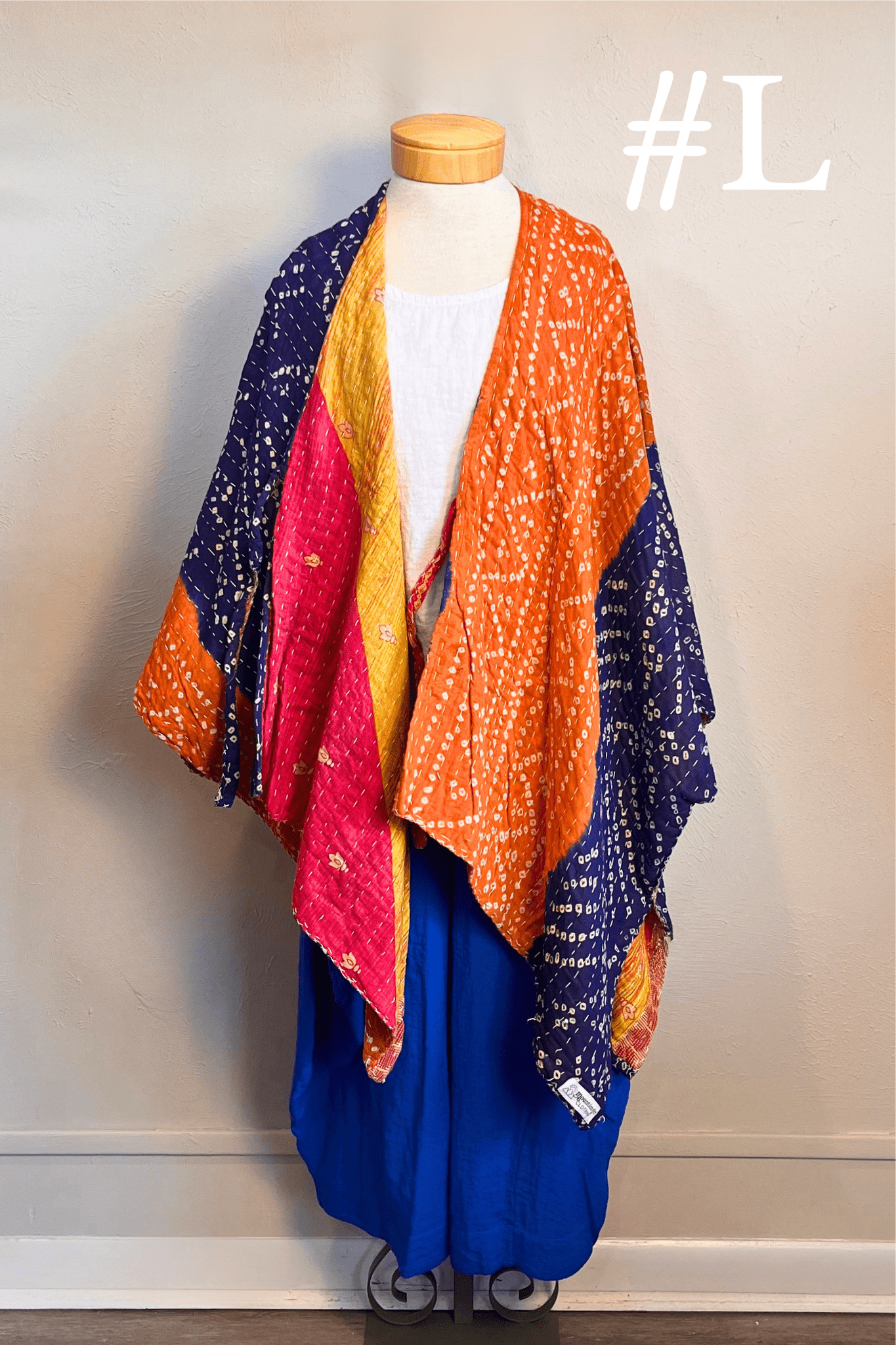 Short Reversible Kantha Jacket