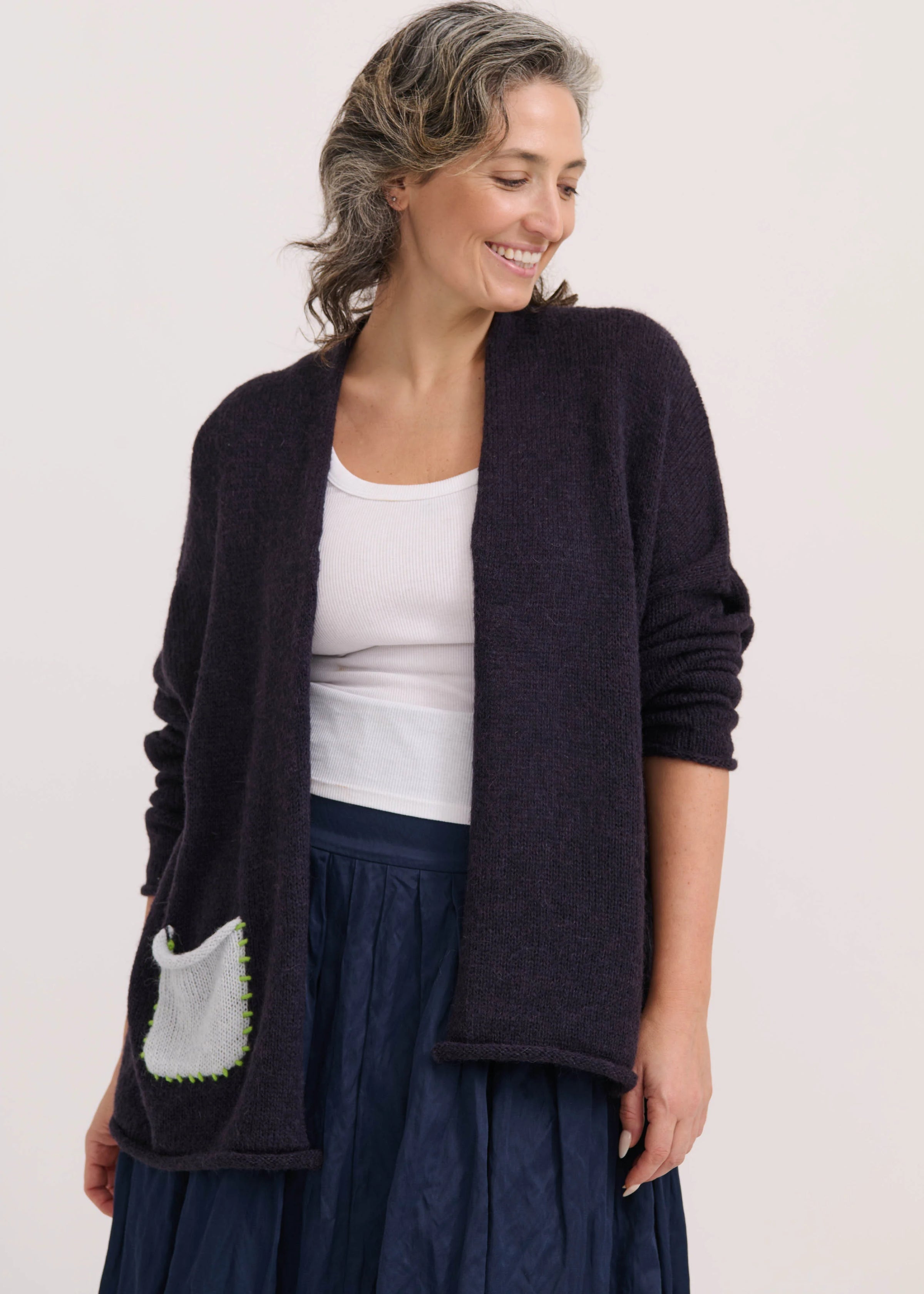 Navy Lofty Peace Cardi