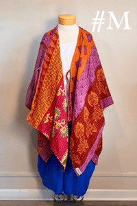Short Reversible Kantha Jacket