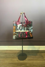 1.Love Cross Body Leather Tote