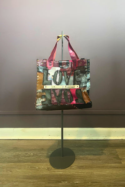 1.Love Cross Body Leather Tote