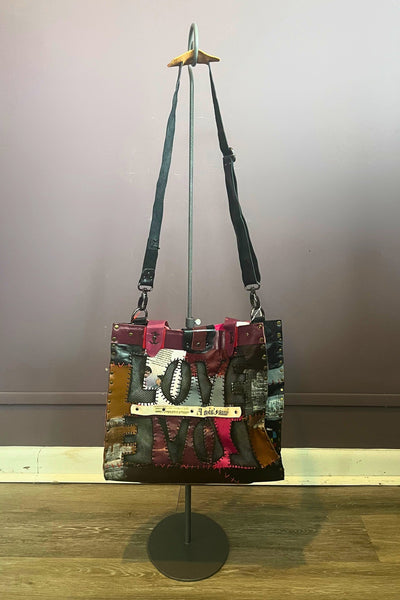 1.Love Cross Body Leather Tote