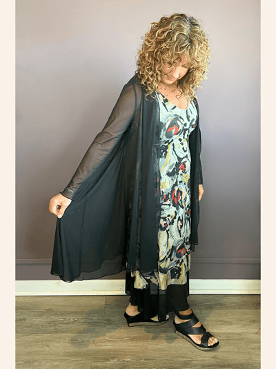 Black Mesh Molly Cardigan