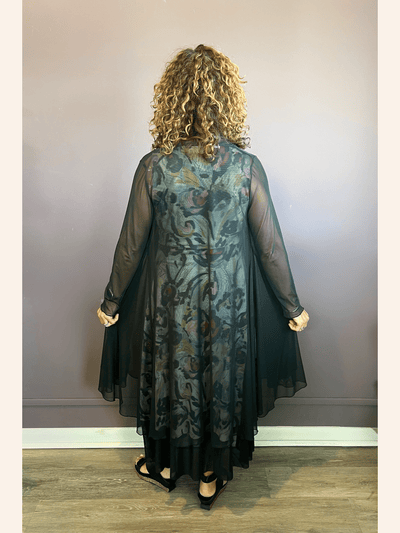 Black Mesh Molly Cardigan