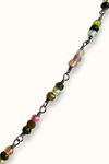 Ruby Zoisite Oval Disc Necklace