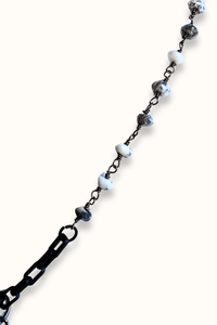 Opal Chain Flower Necklace