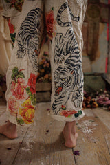 Birch Floral Love Overalls