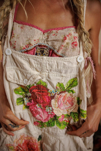 Birch Floral Love Overalls