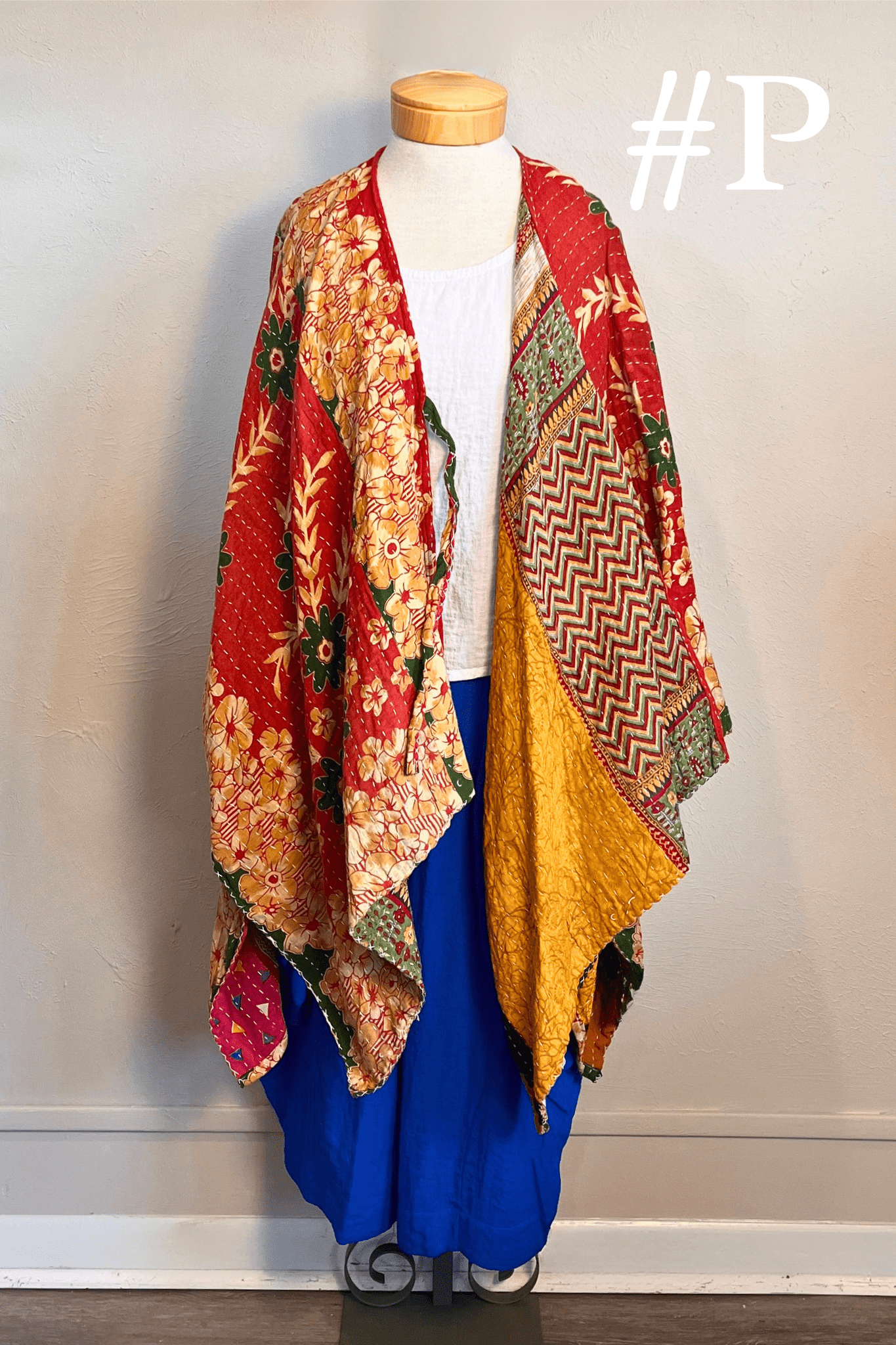 Short Reversible Kantha Jacket