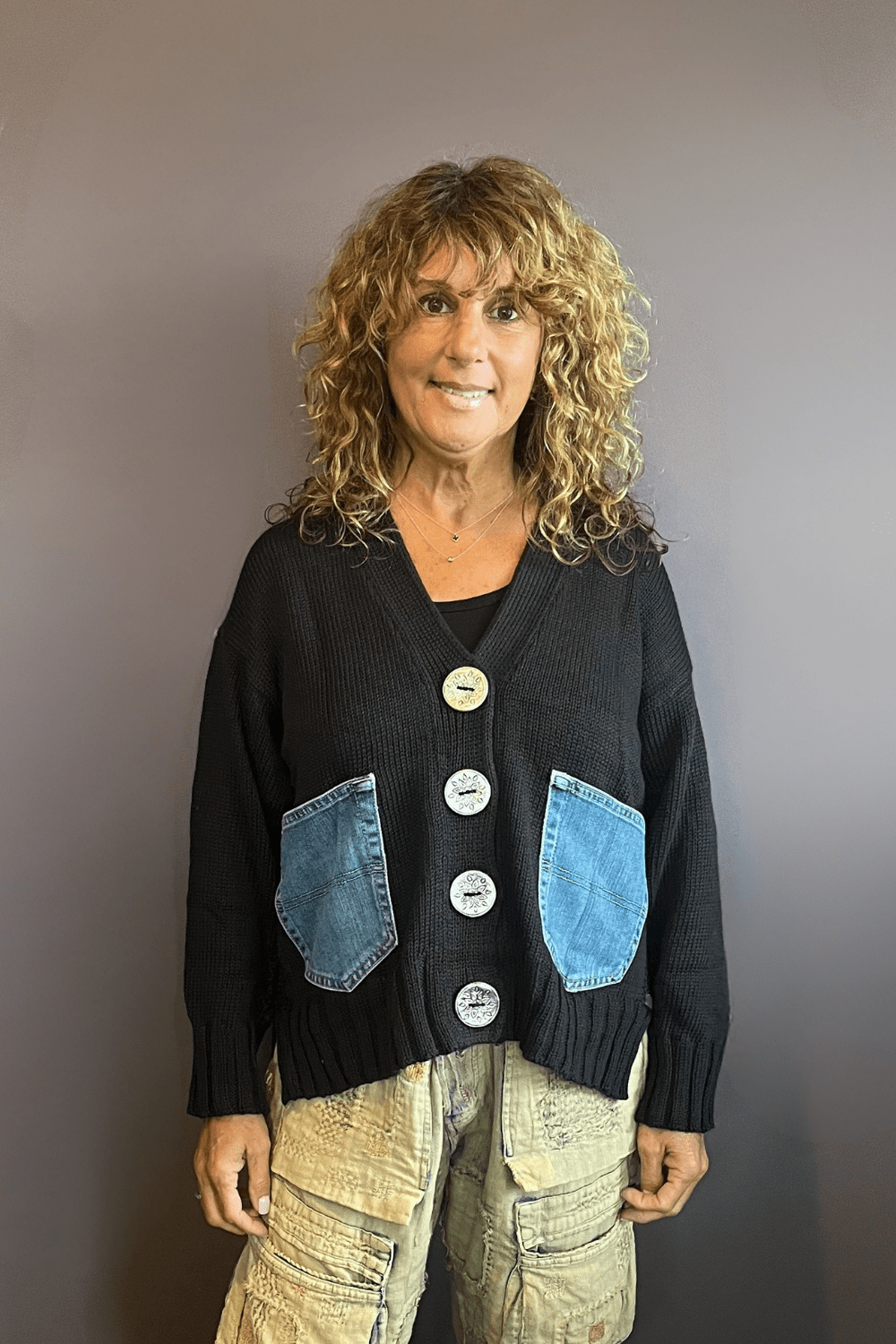 Rockstar Cardigan - AC/DC High Voltage